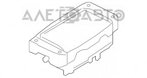 Airbag passenger in the dashboard Mercedes CLA 14-19 rusty pyropatron