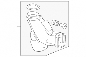 Air duct for resonator Honda Accord 13-17