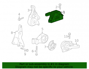 Engine mount right Chevrolet Impala 14-19 2.5