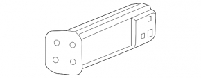 Front bumper reinforcement fang left Chevrolet Volt 16-