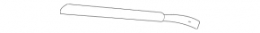 Front bumper mount, left wing, Mercedes GLC 16-22