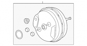 Vacuum booster BMW 5 G30 17-20 2.0T, 3.0T