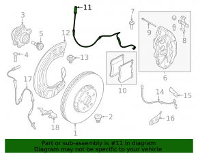 Brake pad wear sensor front left BMW X7 G07 19-