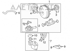 Toyota Sienna 04-10 Brake Master Cylinder