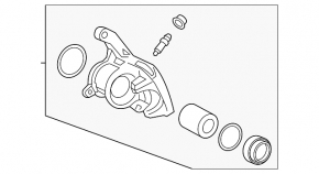 Rear left caliper assembly for Lexus ES250 ES300h ES350 19-26 electric