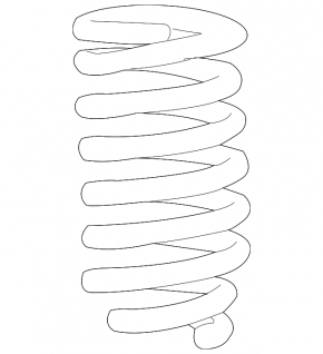 Front left spring Toyota Sequoia 08-16 AWD