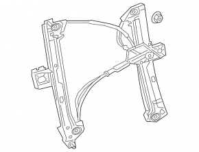 Front left window lift mechanism for Audi Q8 19-25