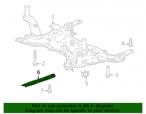 Front subframe reinforcement left Lexus UX200 UX250h 19-