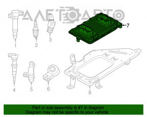 ECU block engine computer Dodge Durango 14 3.6