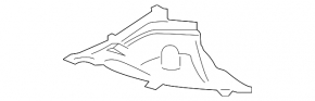 Front right fender liner, lower part, BMW 2 F22 14-21