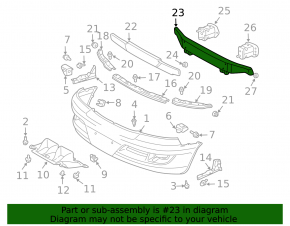 Lexus GX470 03-09 Front Bumper Reinforcement
