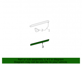 Lower rear right door trim for Toyota Camry v30 2.4