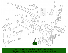 Washer fluid level sensor Audi A4 B8 08-16 TOPRAN