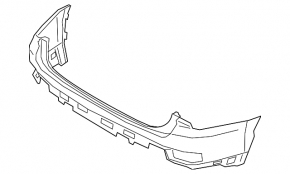 Rear bumper bare upper part Hyundai Palisade 20-22