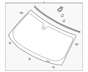 Ford Flex Windshield 09-19