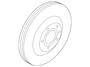 Front right brake disc Audi A4 B8 08-16 type 2 320/30mm