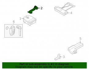 Siren bracket Audi A6 C7 12-18
