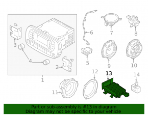 Audio amplifier Kia Soul 14-16
