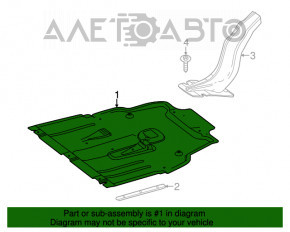 Engine guard right Infiniti QX30 17-
