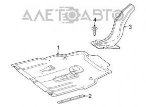 Engine guard right Infiniti QX30 17-