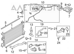 Thermostat housing Ford Focus mk3 12-18 2.0