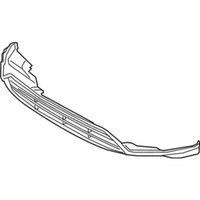 Front bumper lip Ford Escape MK3 17-19 rest for parking sensors
