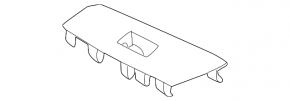 Mazda CX-50 23-25 black front right window control trim