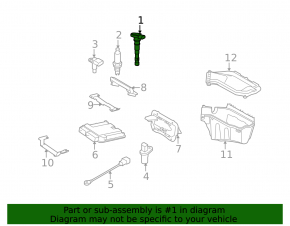 Ignition coil VW Tiguan 09-17 no