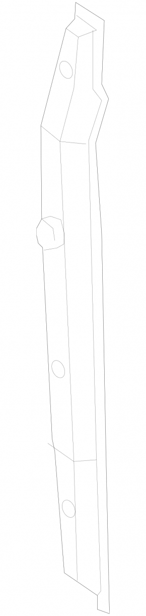 Wing seal door-wing left Mercedes CLA 14-19 plastic
