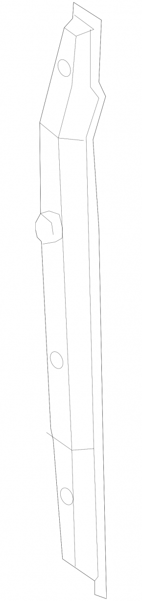 Wing seal door-wing left Mercedes CLA 14-19 plastic