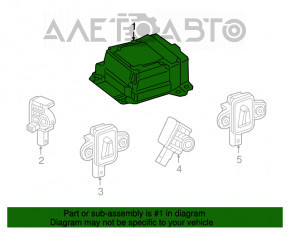 Mercedes CLA 14-19 SRS airbag computer module