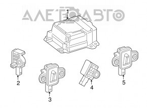 Mercedes CLA 14-19 SRS airbag computer module