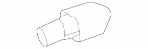 Exhaust pipe tip right Mercedes X164 GL W164 ML