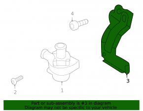 Auxiliary Cooling Pump Bracket VW Beetle 12-13 2.0T