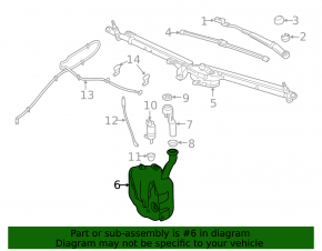 Chevrolet Volt 16 Windshield Washer Reservoir - Without Lid