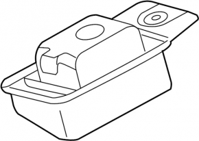 Luggage compartment number plate light left Nissan Murano z50 03-08
