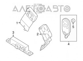 CONTROLLER ASSY-KEY LESS Nissan Leaf 13-17