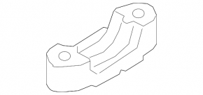 Left front stabilizer bar mounting bracket for BMW X5 G05 19-26, lower, for active stabilizer