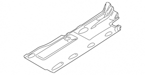 Right underbody protection VW CC 13-17 rest