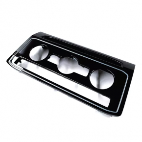 VW Atlas 18-23 climate control panel trim, gloss black, auto