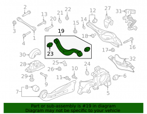 Upper rear left control arm VW Atlas 18-25