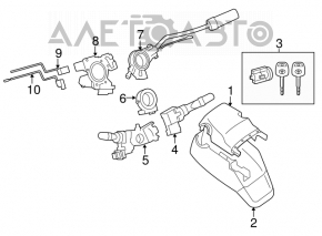 Toyota Sequoia 08-19 Steering Column Bezel