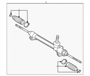Lexus ES300h ES350 13-18 Steering Rack