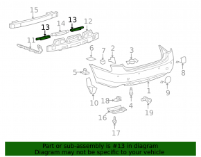 Rear Bumper Absorber Mount Right Lexus GS350 GS430 GS450h 07-09