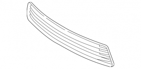 Toyota Camry v50 12-14 usa LE XLE front bumper lower grille, cracked