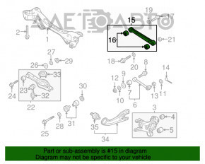 Upper rear left arm Hyundai Azera 12-17