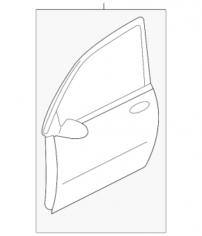 Door bare front right Mitsubishi Outlander Sport ASX 10-23
