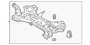 Front subframe Hyundai Ioniq 17-22 HEV, PHEV