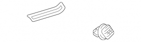 Upper right rear fender molding for Lexus GX550 24-26