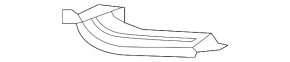 Front bumper air duct, left upper, Honda Clarity 18-21 USA